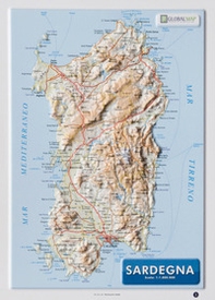 Sardegna 1:1.000.000 (carta in rilievo da banco cm 31,2x22,55) - Librerie.coop