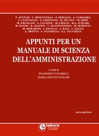 Appunti per un manuale di scienza dell'amministrazione - Librerie.coop