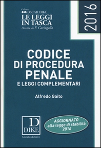 Codice di procedura penale e leggi complemetari - Librerie.coop