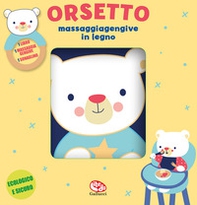 Orsetto. Libri di stoffa con massaggiagengive in legno - Librerie.coop