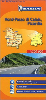 Nord-Passo di Calais, Picardia 1:200.000 - Librerie.coop
