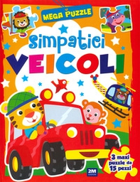 Simpatici veicoli. Mega puzzle - Librerie.coop
