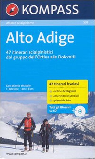 Atlante scialpinismo n. 591. Alto Adige - Librerie.coop