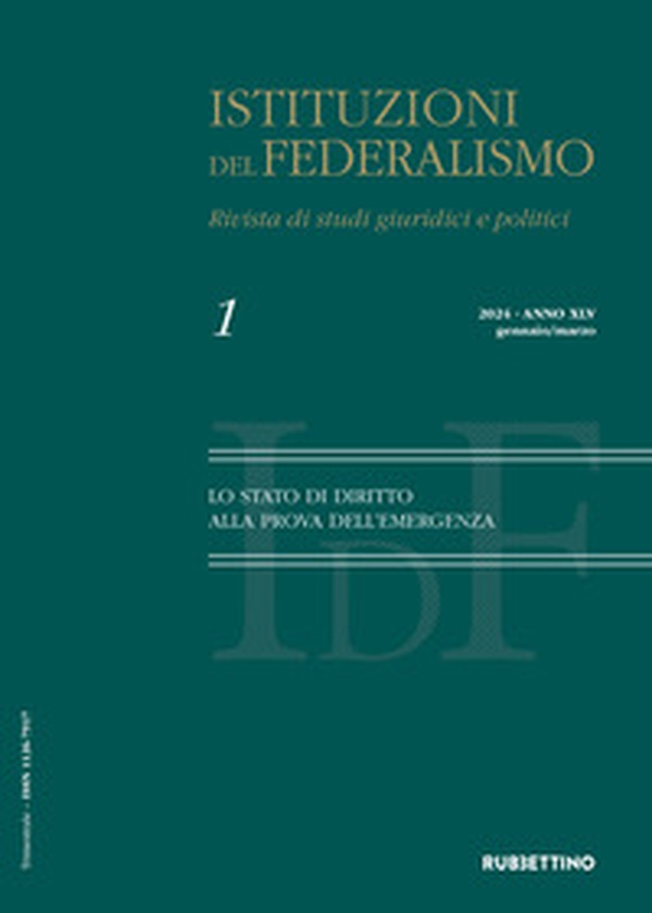 Istituzioni del federalismo. Rivista di studi giuridici e politici - Vol. 1 - Librerie.coop Istituzioni del federalismo. Rivista di studi giuridici e politici - Vol. 1 - Librerie.coop