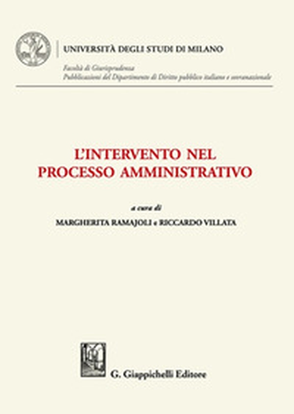 L'intervento nel processo amministrativo - Librerie.coop L'intervento nel processo amministrativo - Librerie.coop