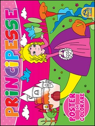 Principesse. Poster da colorare - Librerie.coop