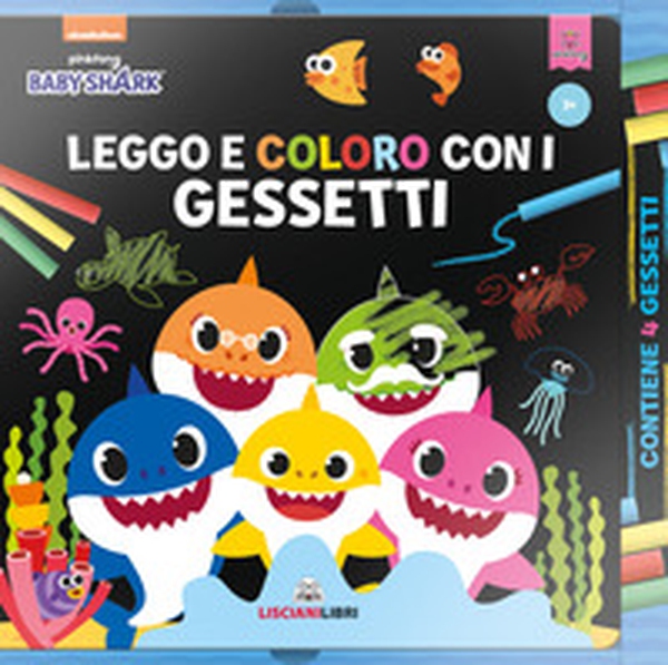 Disegno e colori con i gessetti. Baby shark - Librerie.coop Disegno e colori con i gessetti. Baby shark - Librerie.coop