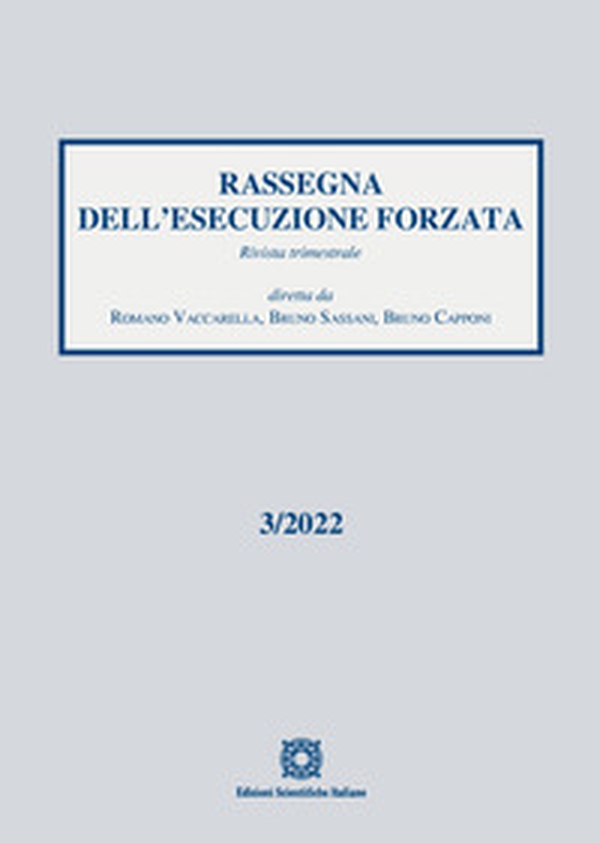 Rassegna dell'esecuzione forzata - Vol. 3 - Librerie.coop Rassegna dell'esecuzione forzata - Vol. 3 - Librerie.coop