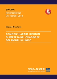 Come dichiarare i redditi d'impresa nel Quadro RF - Librerie.coop