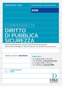 Compendio di diritto di pubblica sicurezza 2026 - Librerie.coop