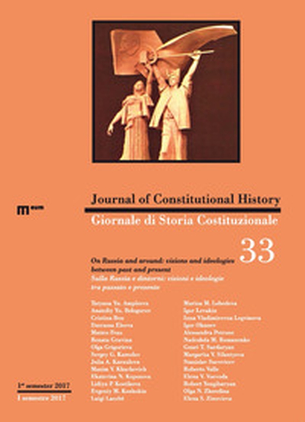 Giornale di storia costituzionale. Ediz. italiana e inglese - Vol. 33 - Librerie.coop Giornale di storia costituzionale. Ediz. italiana e inglese - Vol. 33 - Librerie.coop