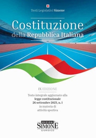 Costituzione della Repubblica Italiana. Testo integrale aggiornato alla legge costituzionale 26 settembre 2023, n. 1 in materia di attività sportiva - Librerie.coop Costituzione della Repubblica Italiana. Testo integrale aggiornato alla legge costituzionale 26 settembre 2023, n. 1 in materia di attività sportiva - Librerie.coop