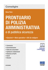 Prontuario di polizia amministrativa e di pubblica sicurezza - Librerie.coop