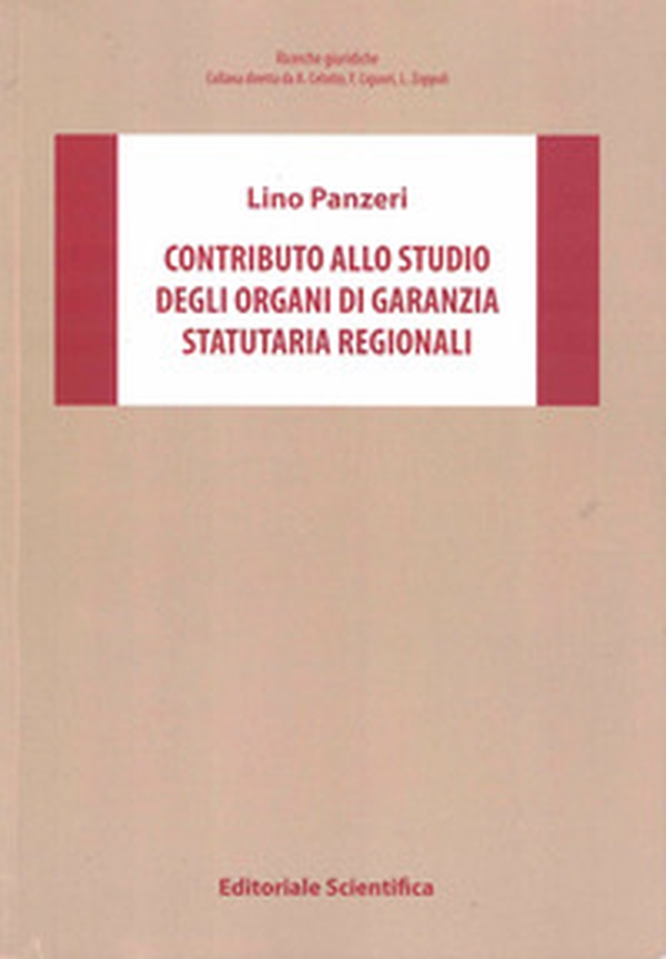 Contributo allo studio degli organi di garanzia statutaria regionali - Librerie.coop Contributo allo studio degli organi di garanzia statutaria regionali - Librerie.coop