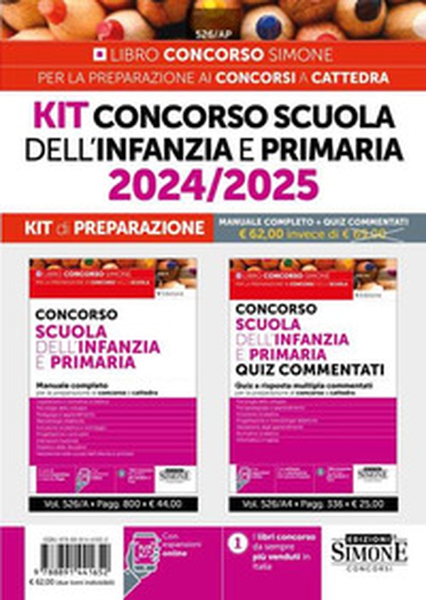 Concorso scuola dell'infanzia e primaria 2024/2025. Kit di preparazione - Librerie.coop Concorso scuola dell'infanzia e primaria 2024/2025. Kit di preparazione - Librerie.coop