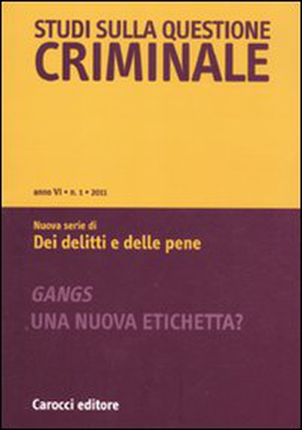 Studi sulla questione criminale - Vol. 1 - Librerie.coop Studi sulla questione criminale - Vol. 1 - Librerie.coop