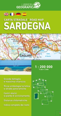 Sardegna. Carta stradale 1:200.000 - Librerie.coop