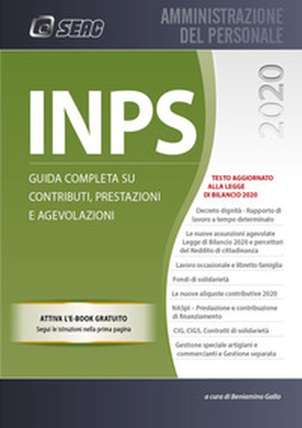 INPS. Guida completa su contributi, prestazioni e agevolazioni - Librerie.coop INPS. Guida completa su contributi, prestazioni e agevolazioni - Librerie.coop