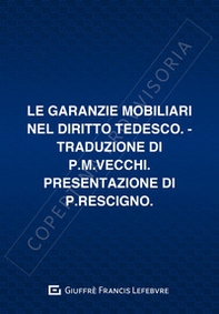 Le garanzie mobiliari nel diritto tedesco - Librerie.coop