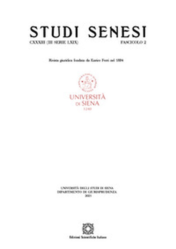 Studi senesi. Rivista giuridica - Vol. 2 - Librerie.coop Studi senesi. Rivista giuridica - Vol. 2 - Librerie.coop