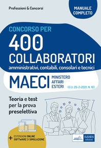 [EBOOK] Concorso 400 Collaboratori MAECI: manuale e quesiti per la preselezione - Librerie.coop