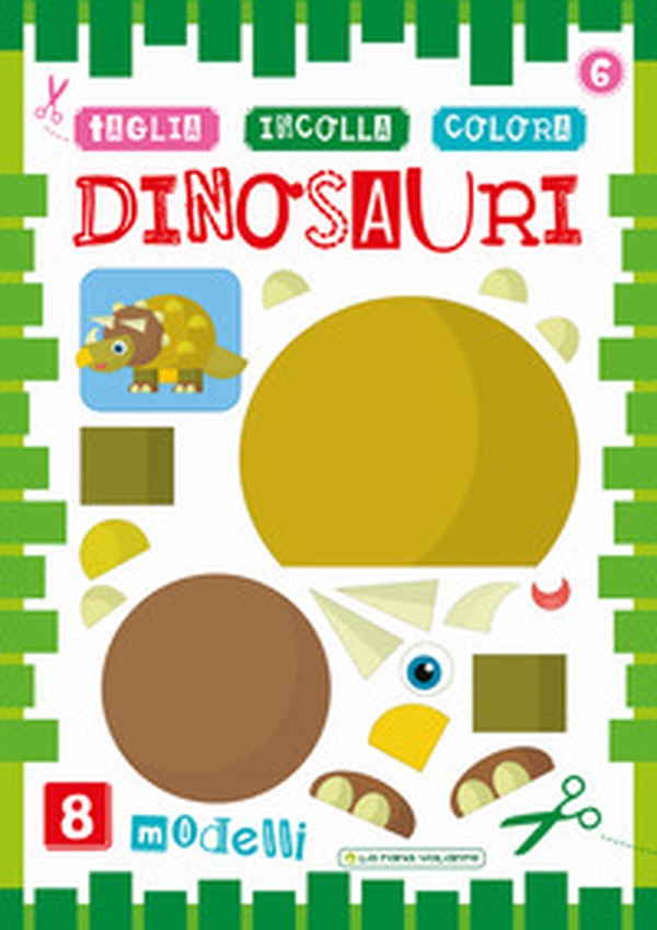 Dinosauri. Taglia incolla colora - Librerie.coop Dinosauri. Taglia incolla colora - Librerie.coop