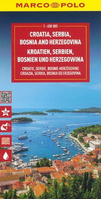 Croazia, Serbia, Slovenia, Bosnia-Erzegovina 1:650.000 - Librerie.coop