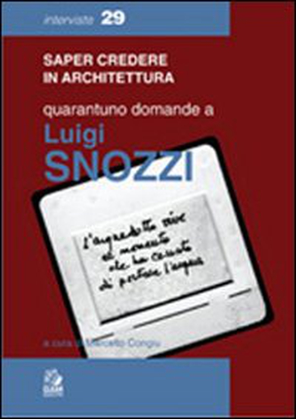 Quarantuno domande a Luigi Snozzi - Librerie.coop Quarantuno domande a Luigi Snozzi - Librerie.coop