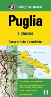 Puglia 1:200.000. Carta stradale e turistica - Librerie.coop