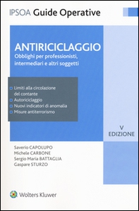 Antiriciclaggio. Obblighi per professionisti, intermediari e altri soggetti - Librerie.coop