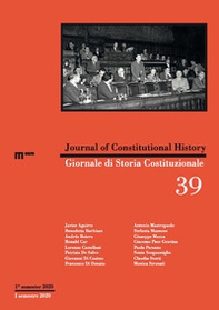 Giornale di storia Costituzionale-Journal of Constitutional history - Vol. 39 - Librerie.coop