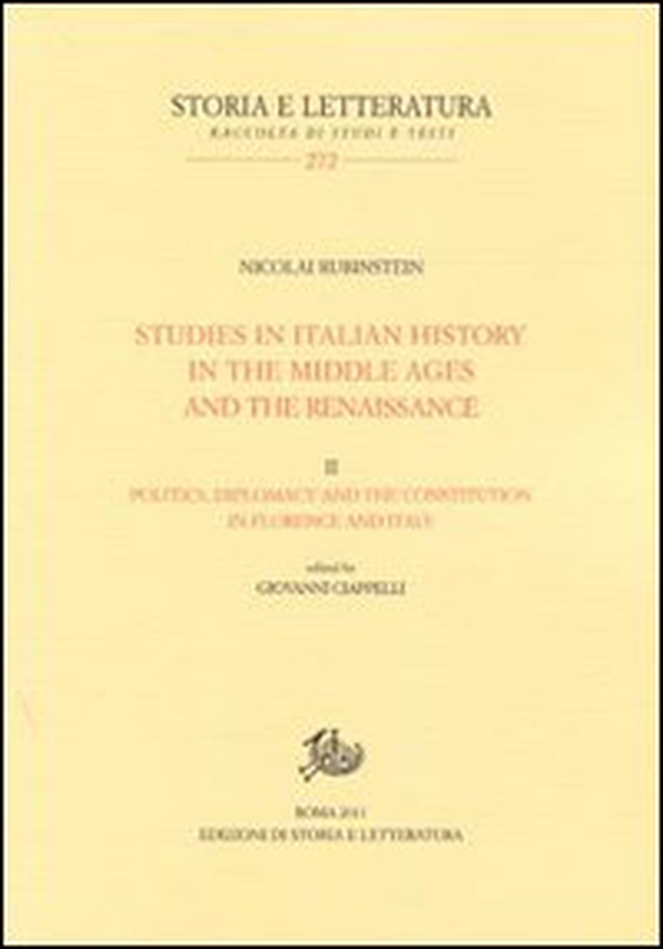 Studies in italian history in the Middle Ages and the Renaissance - Vol. 2 - Librerie.coop Studies in italian history in the Middle Ages and the Renaissance - Vol. 2 - Librerie.coop