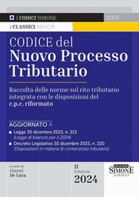 Codice del nuovo processo tributario. Raccolta delle norme sul rito tributario integrata con le disposizioni del c.p.c. rifomato - Librerie.coop Codice del nuovo processo tributario. Raccolta delle norme sul rito tributario integrata con le disposizioni del c.p.c. rifomato - Librerie.coop