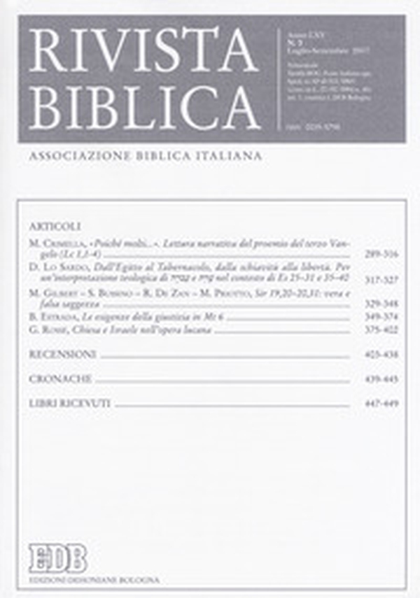 Rivista biblica - Vol. 3 - Librerie.coop Rivista biblica - Vol. 3 - Librerie.coop