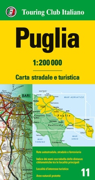 Puglia 1:200.000. Carta stradale e turistica - Librerie.coop