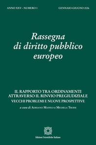 Rassegna di diritto pubblico europeo - Vol. 1 - Librerie.coop
