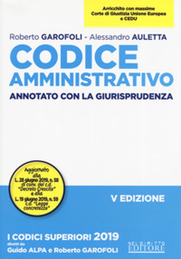 Codice amministrativo. Annotato con la giurisprudenza - Librerie.coop Codice amministrativo. Annotato con la giurisprudenza - Librerie.coop