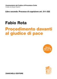 Libro secondo. Procedimeto davanti al giudice di pace - Librerie.coop