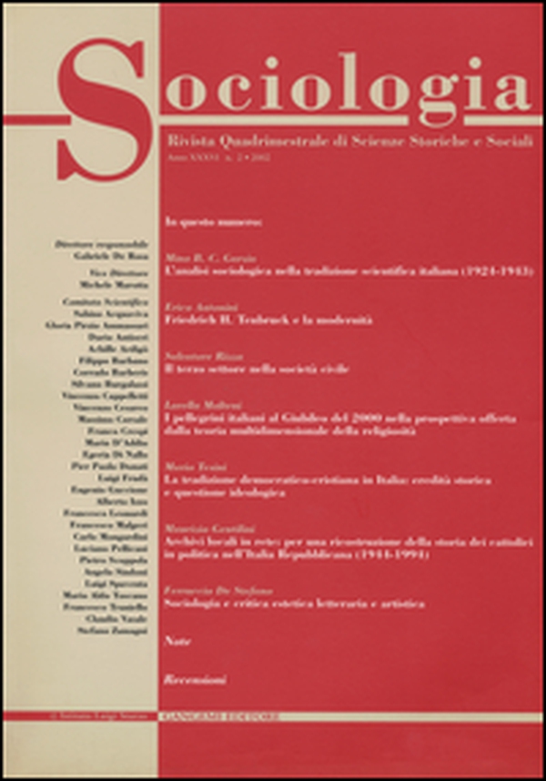 Sociologia. Rivista quadrimestrale di scienze storiche e sociali - Vol. 2 - Librerie.coop Sociologia. Rivista quadrimestrale di scienze storiche e sociali - Vol. 2 - Librerie.coop
