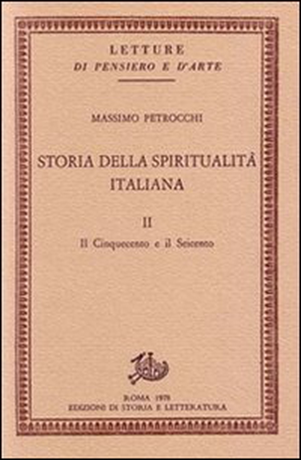 Storia della spiritualità italiana - Vol. 2 - Librerie.coop Storia della spiritualità italiana - Vol. 2 - Librerie.coop