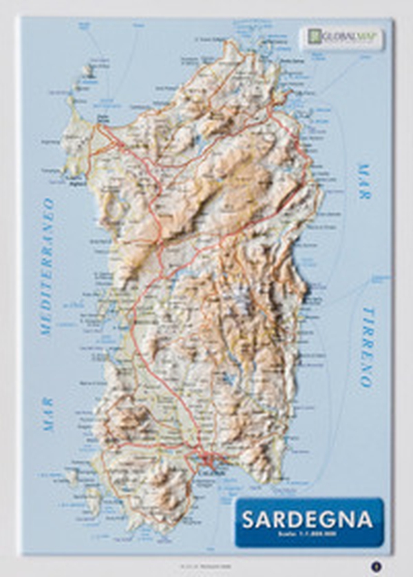 Sardegna 1:1.000.000 (carta in rilievo da banco cm 31,2x22,55) - Librerie.coop Sardegna 1:1.000.000 (carta in rilievo da banco cm 31,2x22,55) - Librerie.coop