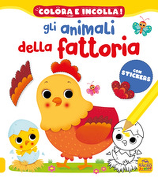 Gli animali della fattoria. Colora e incolla! Con adesivi - Librerie.coop Gli animali della fattoria. Colora e incolla! Con adesivi - Librerie.coop