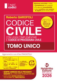 Codice civile e di procedura civile e leggi complementari 2026 normativo per il concorso in Magistratura. Tomo unico - Librerie.coop