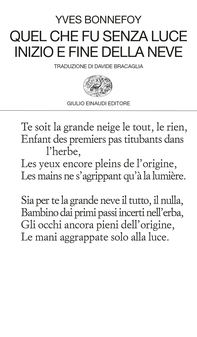 Quel che fu senza luce. Inizio e fine della neve - Librerie.coop