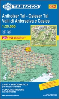 Valle di Anterselva. Valle di Casies 1:25.000 - Librerie.coop