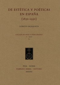 De estética y poéticas en España (1830-1930) - Librerie.coop