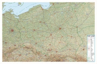 Polonia 1:800.000 (carta in rilievo con cornice cm 129 x 86 cm) - Librerie.coop