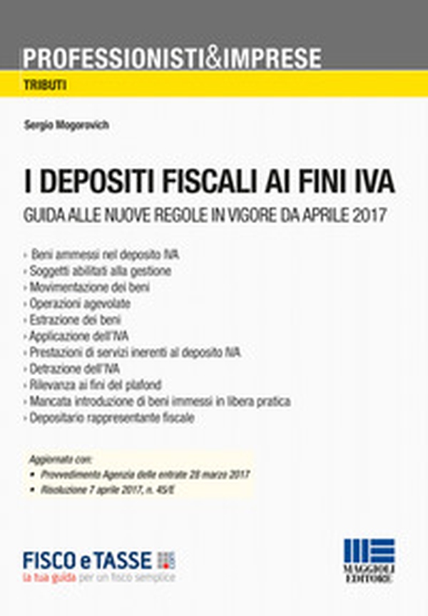 I depositi fiscali ai fini IVA - Librerie.coop I depositi fiscali ai fini IVA - Librerie.coop