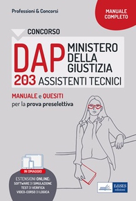 Concorso DAP Ministero della Giustizia - 203 Assistenti tecnici - Librerie.coop