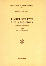I miei scritti sul «Mondo». Da Bonsanti a Pannunzio - Librerie.coop